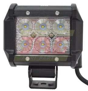 JAG96-0036 Lampa robocza LED, 18W, 10-30V, 6 CREE LEDx3W, FLOOD, Listwa podwójna JAG