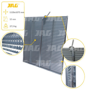 JAG05-0038 Sito żaluzjowe ocynkowane górne, lamela-10mm JAG PREMIUM, CLAAS 0006531600