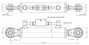 JAG98-1626 Łącznik górny hydrauliczny kat.1-1, 410-570mm, JAG JAG98-1626