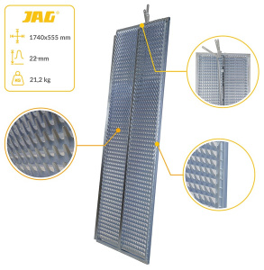 JAG05-0418 Sito żaluzjowe ocynkowane górne, lamela-22mm JAG PREMIUM, CLAAS 0005535431 0005535430