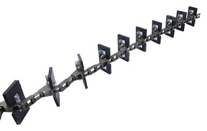 JAG04-0080 Przenośnik łańcuchowy kompletny (łopatki skręcane) JAG, CLAAS 0006788540 0006788542