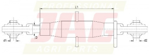 JAG98-0007 Łącznik górny, M30X3,5 kat.2-2