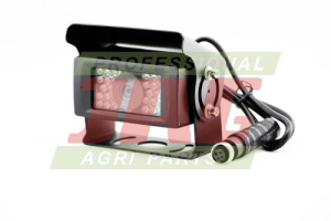 JAG97-0013 Kamera do monitoringu przewodowa, 600TVL, 28 Diod IR, IP69K, na przód, Grzałka