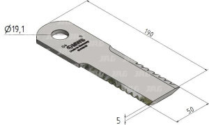 KXE10256 Nóż przystawki do kukurydzy MWS Germany, JOHN DEERE KXE10256 HXE15871
