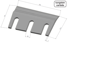 JAG22-0119 Nóż sieczkarni do kukurydzy lewy-wzmacniany MWS Germany