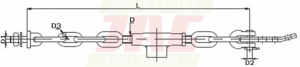 JAG98-0779 Łańcuch stabilizujący