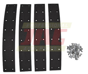 02326006 Zestaw okadzin hamulcowych do Deutza (4szt+nity), DEUTZ FAHR 03392132 GRANIT PARTS 71704002