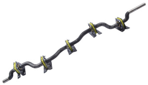 JAG05-0434 Wał wytrząsaczy tylny kpl z łożyskami i obudowami JAG PREMIUM, CLAAS 0005558970 0007350111