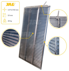 JAG05-0044 Sito żaluzjowe ocynkowane dolne, lamela-10mm JAG PREMIUM