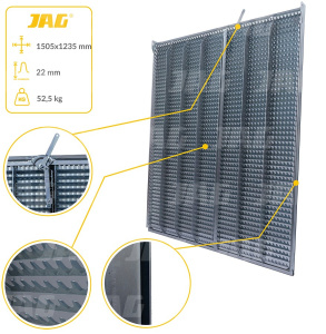 JAG25-0009 Sito żaluzjowe górne, lamela-22mm JAG PREMIUM, JOHN DEERE AZ22798 AZ46434