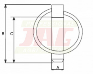 JAG98-0118 Zawleczka 4,5mm