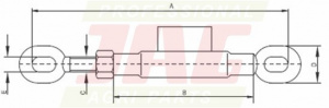 JAG98-0044 Śruba rzymska, M24X2,5