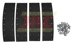 02305250 Zestaw okładzin hamulcowych do Deutza (4szt+nity), DEUTZ FAHR 04379102 GRANIT PARTS 71704011