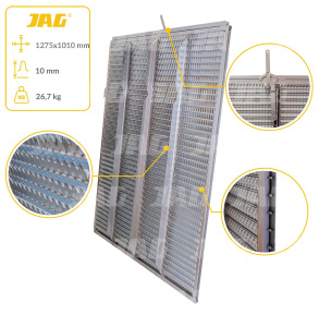 JAG05-0043 Sito żaluzjowe ocynkowane dolne, lamela-10mm JAG PREMIUM, CLAAS 0006001110