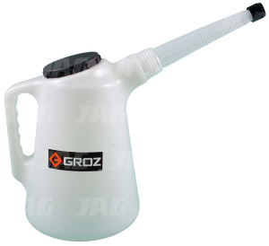 JAG90-0005 Nalewak warsztatowy plastikowy 5L GROZ