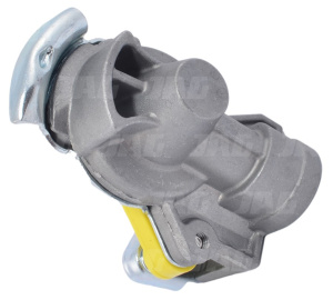 1934821 Złącze pneumatyczne automatyczne zółte M22X1,5, SCANIA 1934821 WABCO 4522002120