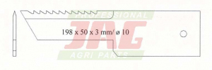 JAG41-0053 Nóż sieczkarni zębaty (stały) RADURA