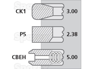 AR55759 Pierścienie tłokowe