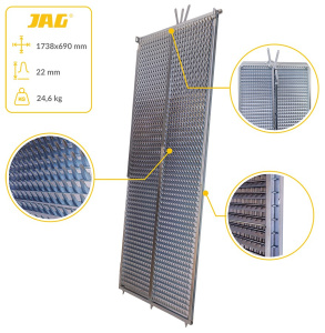 JAG05-0055 Sito żaluzjowe ocynkowane górne 3D, lamela-22mm JAG PREMIUM, CLAAS 0006471270