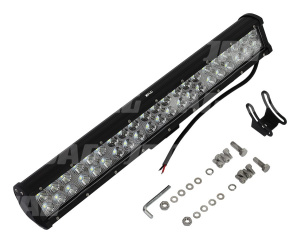 JAG96-0042 Lampa robocza LED, 126W, 10-30V, 42 CREE LEDx3W, FLOOD/SPOT/FLOOD, Listwa podwójna JAG
