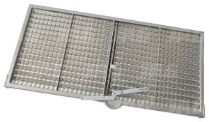 AZ13656 Sito żaluzjowe ocynkowane końcowe, lamela-22mm