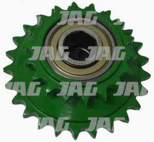 JAG59-0293 Zębatka podwójna z łożyskiem Z18/25, JOHN DEERE DC33288 GRANIT PARTS 640DC33288
