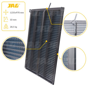 JAG25-0034 Sito żaluzjowe dolne, lamela-10mm JAG PREMIUM, JOHN DEERE AZ10142 AZ16222