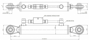JAG98-1627 Łącznik górny hydrauliczny kat.1-1, 460-670mm, JAG JAG98-1627