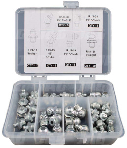 JAG90-0039 Zestaw smarowniczek o gwincie stożkowym 50 szt GROZ