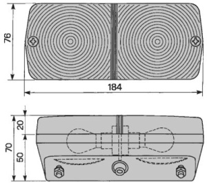 03.189.000.01 Lampa zespolona prawa COBO