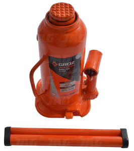 JAG90-0098 Podnośnik hydrauliczny, butelkowy 12ton GROZ