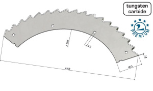 499707 Nóż zrywacza MWS Germany