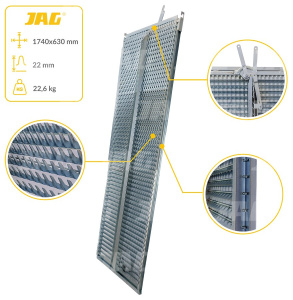 JAG05-0050 Sito żaluzjowe ocynkowane górne, lamela-22mm JAG PREMIUM, CLAAS 0006001151 0006460970