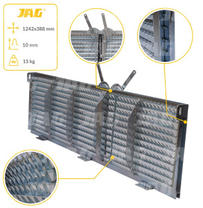 80460079 Sito żaluzjowe ocynkowane końcowe, lamela-22mm JAG PREMIUM, CNH 80460079
