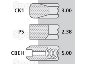 AR55759 Pierścienie tłokowe