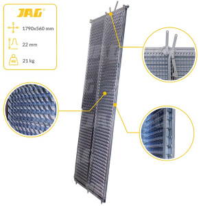 JAG05-0054 Sito żaluzjowe ocynkowane górne 3D, lamela-22mm JAG PREMIUM, CLAAS 0006471261