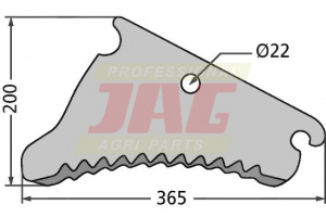 253282100 Nóż prasy John Deere