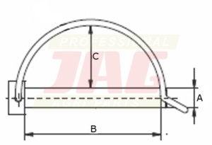 JAG98-0127 Zawleczka 8 mm