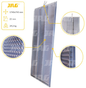 JAG05-0052 Sito żaluzjowe ocynkowane górne, lamela-22mm JAG PREMIUM, CLAAS 0007360604 0007360602
