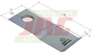 60-0118-32-01-7 Nóż prawy MWS Germany, FELLA 133074 MWS 60-0118-32-01-7