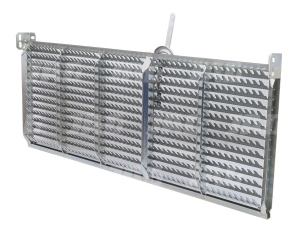 JAG25-0012 Sito żaluzjowe ocynkowane końcowe, lamela-22mm