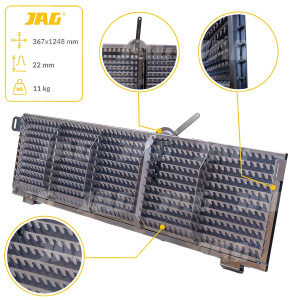 JAG05-0063 Sito żaluzjowe ocynkowane końcowe, lamela-22mm JAG PREMIUM, CLAAS 0006739050