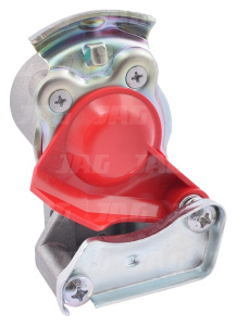 DC214640 Złącze pneumatyczne z zintegrowanym filtrem czerwone M16X1,5