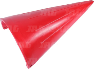 504010 Stożek ochronny rozdzielacz łanu czerwony rozstaw 75cm