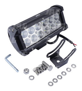 JAG96-0038 Lampa robocza LED, 36W, 10-30V, 12 CREE LEDx3W, FLOOD, Listwa podwójna JAG