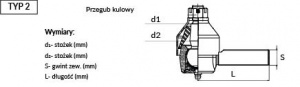 JAG48-0058 Przegub kulowy