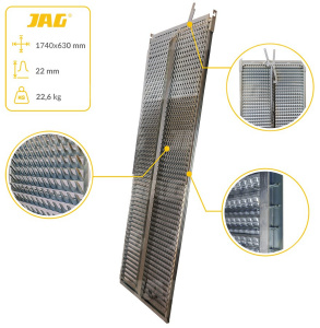 JAG05-0050 Sito żaluzjowe ocynkowane górne, lamela-22mm JAG PREMIUM