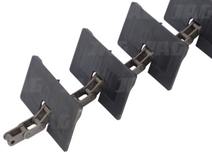 JAG04-0524 Przenośnik łańcuchowy kompletny (łopatki plastikowe) JAG, CLAAS 0006011980 0007572092