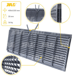 AZ43467 Sito żaluzjowe końcowe, lamelka-20mm Premium, JOHN DEERE AZ43467