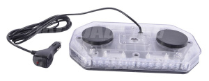 JAG96-0088 Lampa Błyskowa 48 LED, 26W, 12-24V pomarańczowa/ magnes JAG